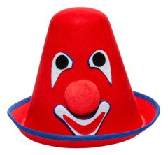 TWM klaunský klobouk 19 cm červený