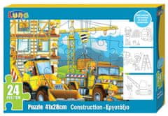 TWM puzzle Bouw junior kartonová krabice 24 dílů