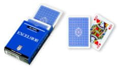 TWM hrací karty Excelsior A188 mm modrá kartonová krabice 55-dílná