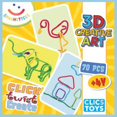 TWM 3D Clic Toys junior 70dílná řemeslná sada