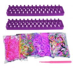 TWM loombands Fun Loom 50 s-klipů 2000 kusů fialové