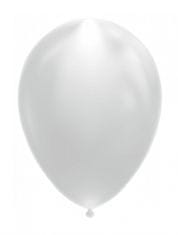 TWM LED balónek 25 cm latex stříbrný 5 ks