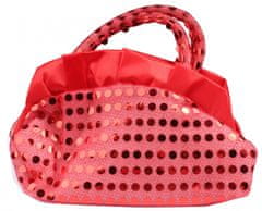 TWM Třpytivá dívčí kabelka 16 cm, bavlna červená