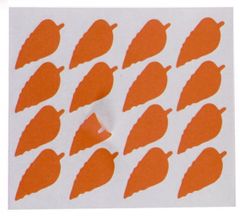 TWM štítky list 22 x 49 mm oranžový papír 80 ks