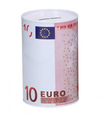 TWM nádrž na prase 10 euro 12,5 x 8 cm bílá / růžová