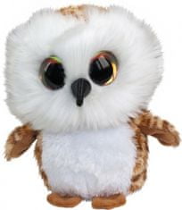 TWM Lumo Owl plyšová Uggla hnědá / bílá 15 cm