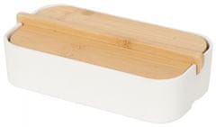 TWM úložný box Ecologik 15,4 cm bambus bílá / bílá