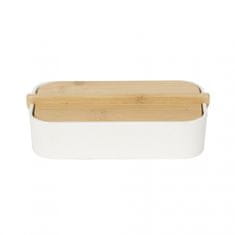 TWM úložný box Ecologik 15,4 cm bambus bílá / bílá