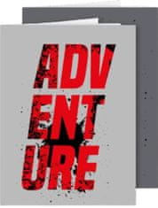 TWM Zápisník Adventure in line A4 šedý/červený 2 ks