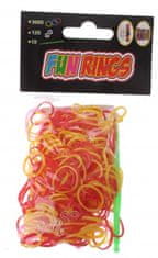 TWM Fun Rings Bracelet Rings náramek červený / žlutý 313 kusů