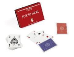 TWM hrací karty Excelsior Ramino červený karton 110-dílný