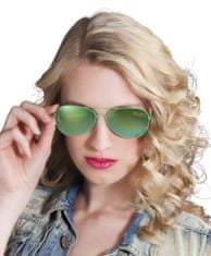 TWM Zelené unisex zrcadlové brýle