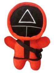 TWM Plyšová hračka Squid Game trojúhelník 21 cm plyšová červená / černá
