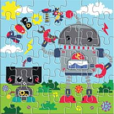 TWM puzzle Roboti junior 42 x 42 cm karton 42 ks