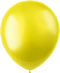 TWM Sálavé kovové balónky 33 cm latexově žluté 10 ks