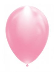 TWM LED balónek 25 cm latex růžový 5 ks