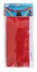 TWM girlanda 600 cm krepový papír červený / bílý / modrý