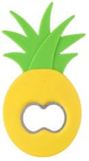 TWM otvírák na lahve ananas 11 cm ocel/polypropylen zelená/žlutá