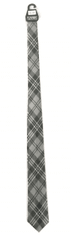 TWM kancelářská kravata 145 cm, hedvábně šedá