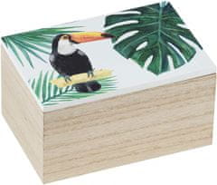 TWM úložný box Tucan 10 x 8 cm zelené dřevo