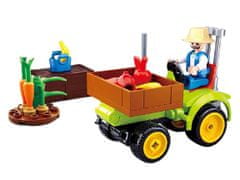 TWM Městský juniorský sklizňový traktor 14,1 x 19 cm 80 dílů