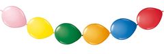 TWM 25 cm balónková girlanda 3 metry latexová zelená / žlutá / červená