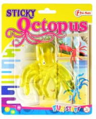 TWM slizký Sticky Octopus tvoří junior 8 cm žlutý