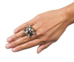 TWM unisex stříbrný prsten na lebku