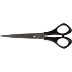 TWM školní nůžky špičaté černé 16 cm, pravotočivé