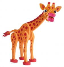 TWM 3D Puzzle Žirafa Junior 31,5 cm pěnová oranžová 104 dílků
