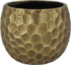 TWM květináč Lieke 18,5 x 14,5 cm zlatá keramika