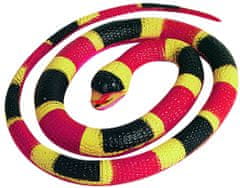 TWM hrací zvíře had junior 66 cm červená / černá / žlutá guma