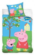 TWM Povlak na peřinu Peppa Pig 140 x 200 cm bavlna