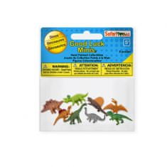 TWM Minifigurky dinosaurů Good Luck 2 cm guma 8 ks