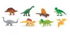 TWM Minifigurky dinosaurů Good Luck 2 cm guma 8 ks