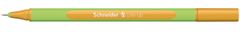 TWM Line-Up jemná linka 0,4 mm 16 cm, guma zelená / světle oranžová