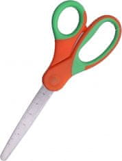 TWM 15 cm juniorské řemeslné nůžky ocelové oranžové / zelené