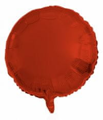 TWM kulatý fóliový balónek 45 cm červený
