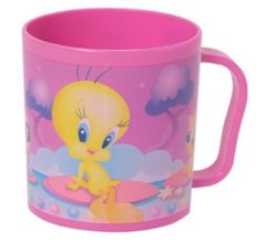 TWM Tweety Mug plastový 350 ml růžový