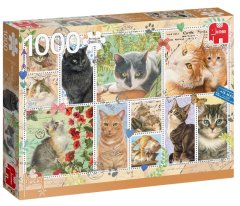 TWM puzzle Cat Stamps 1000 dílků