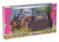 TWM Sada dětských hraček pro koně 13,5 cm Hnědá 14 ks