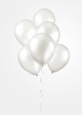 TWM Perlové balónky 30 cm, latexové bílé 25 ks