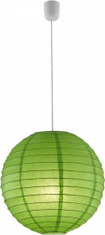 TWM závěsná lampa Lampion 40 x 39 cm E27 papír 60 W zelená