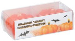 TWM Halloweenská svíčka, dýně 5 x 2,5 cm, oranžová 2 kusy