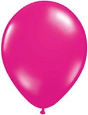 TWM 30 cm kovové balónky tmavě růžové latexové 10 kusů