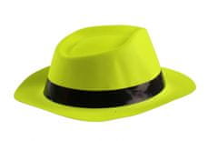 TWM klobouk s černým páskem neonově žluté jedné velikosti