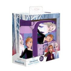 TWM jídelní set Frozen 2 junior hliník fialová / růžová 2 ks