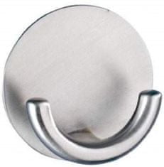 TWM Nástěnný háček Rondo 5,3 cm z nerezové oceli matně stříbrný