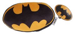 TWM polštář 20 cm plyš s logem Batmana v černé a žluté barvě