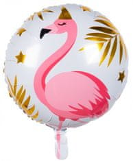 TWM Fóliový balónek Flamingo 45 cm bílá / růžová